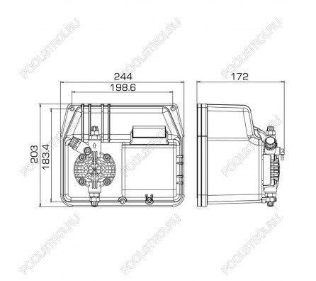 Насос дозир. мембранный BT PH-RX-CL/M 80-1 230V